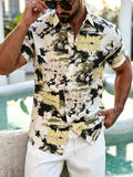 Chemise Hawaïenne Homme imprimé coloré pour les vacances