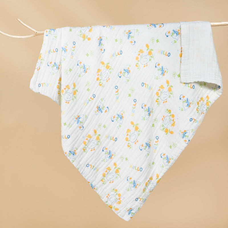 Couverture pour bébé imprimé en coton pur