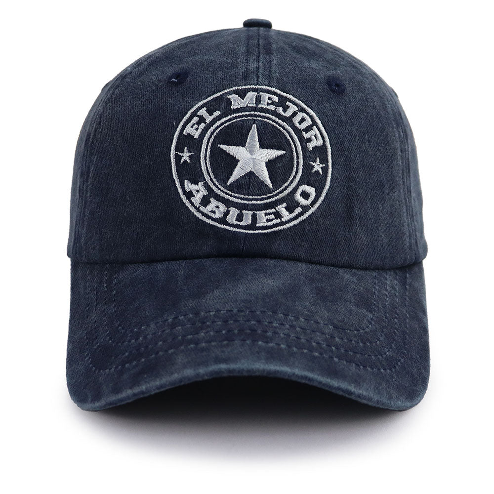 El Mejor Abuelo Cap de baseball de la marine lavée