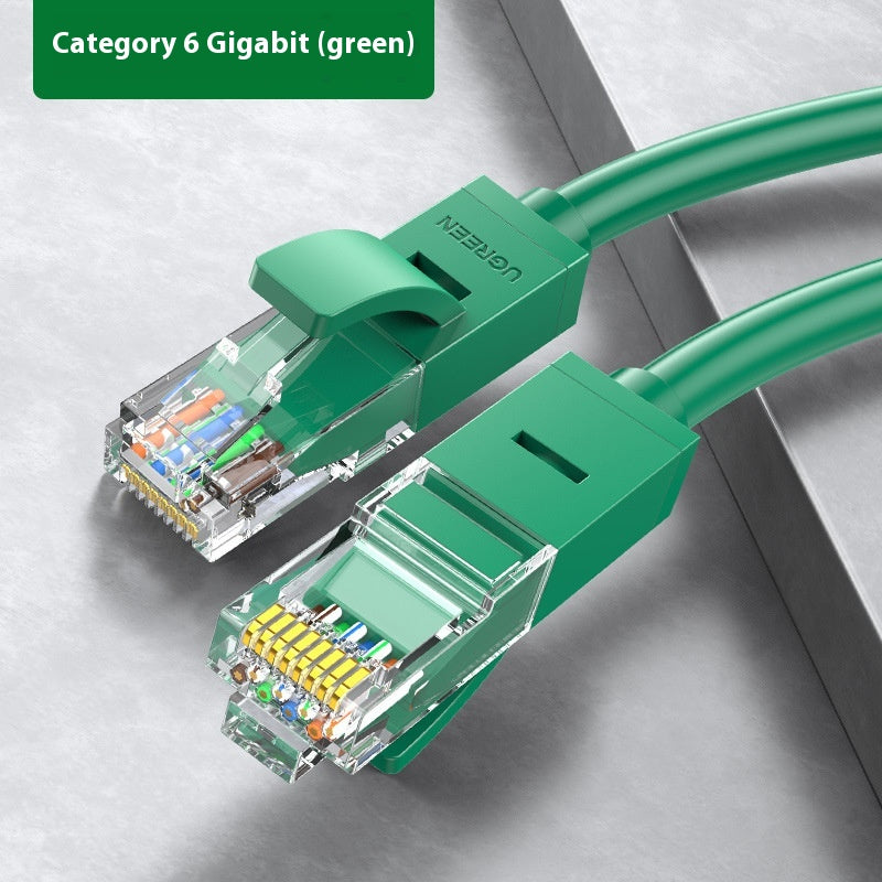 Réseau vert câble ménage Gigabit Super Six