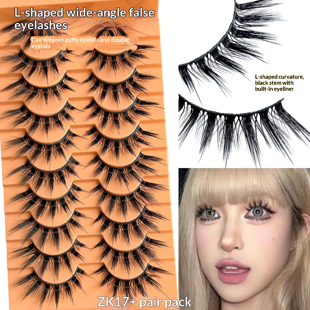Faux cils Style à bande unique