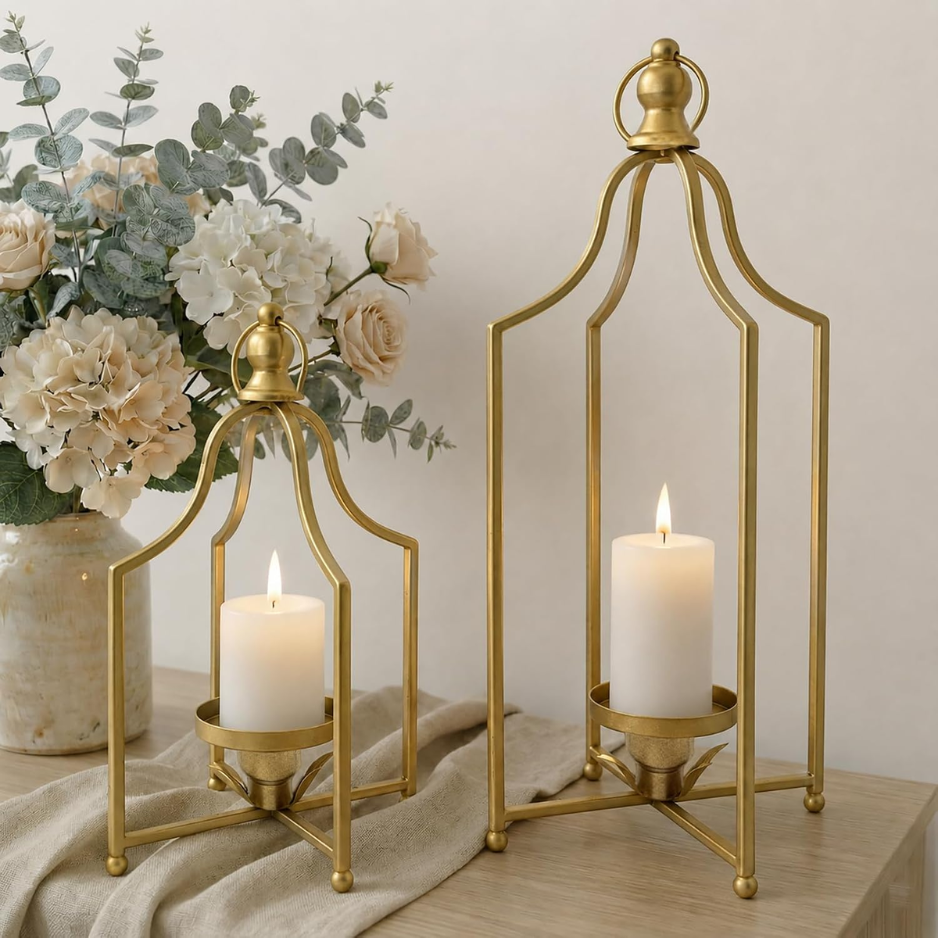 12.5 & 16.5 En ensemble de lanternes décoratives cozy de 2