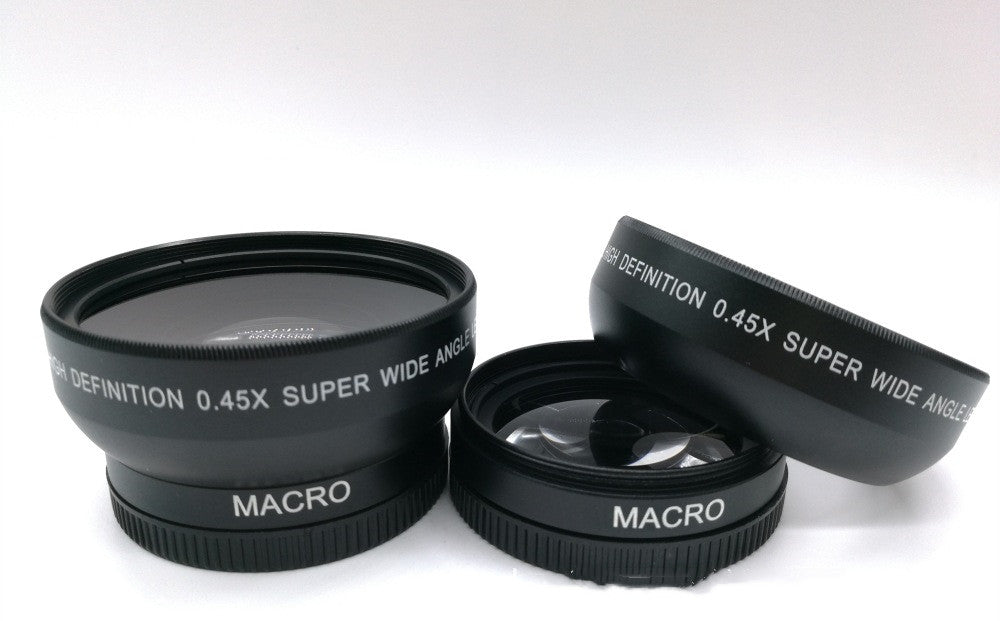 Caméra macro grand angle 52mm Objectif supplémentaire 0,45X 0,45 Heures