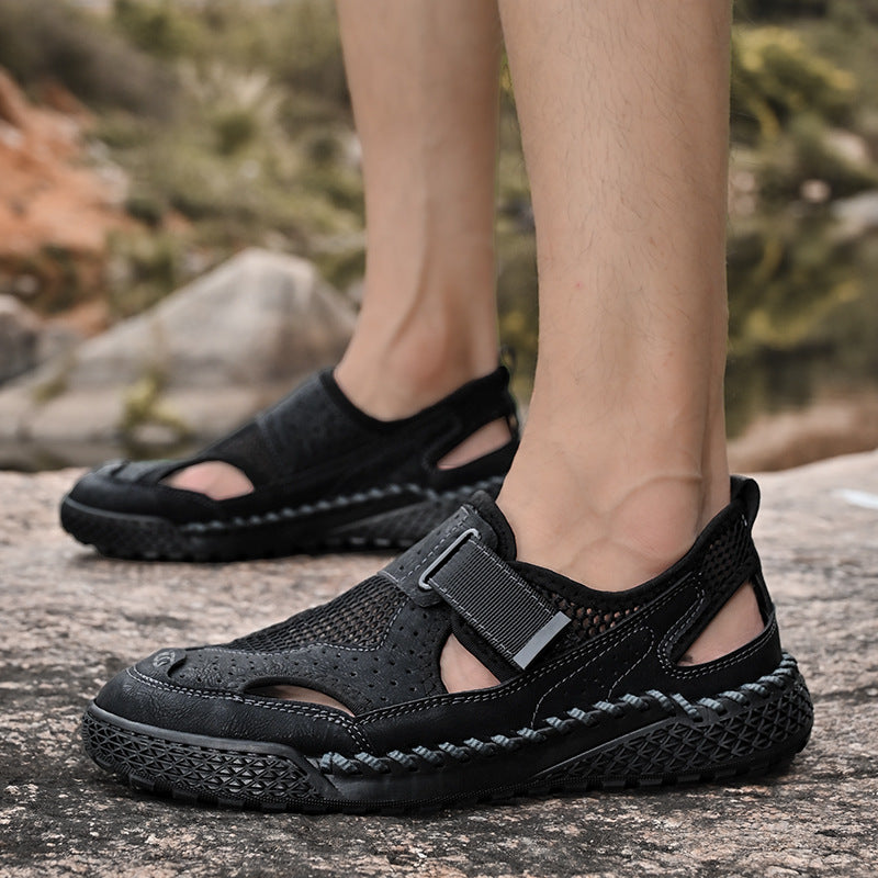 Hommes respirants Sandales aux pieds fermés