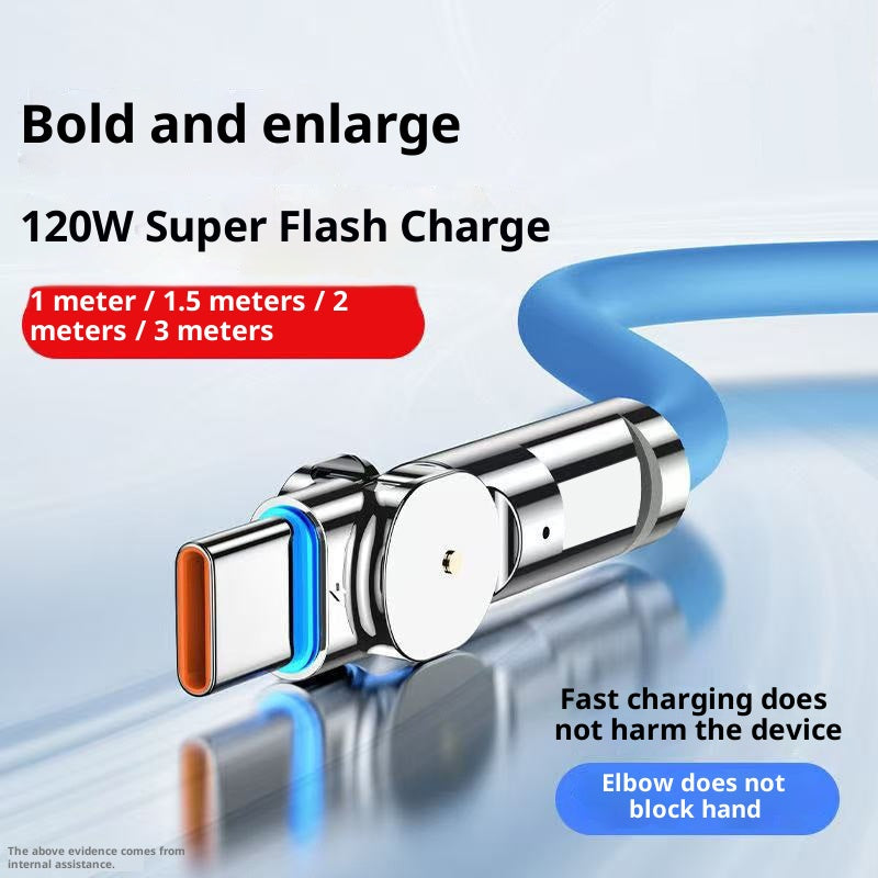 Rotary Type-C Fast Charging Cable