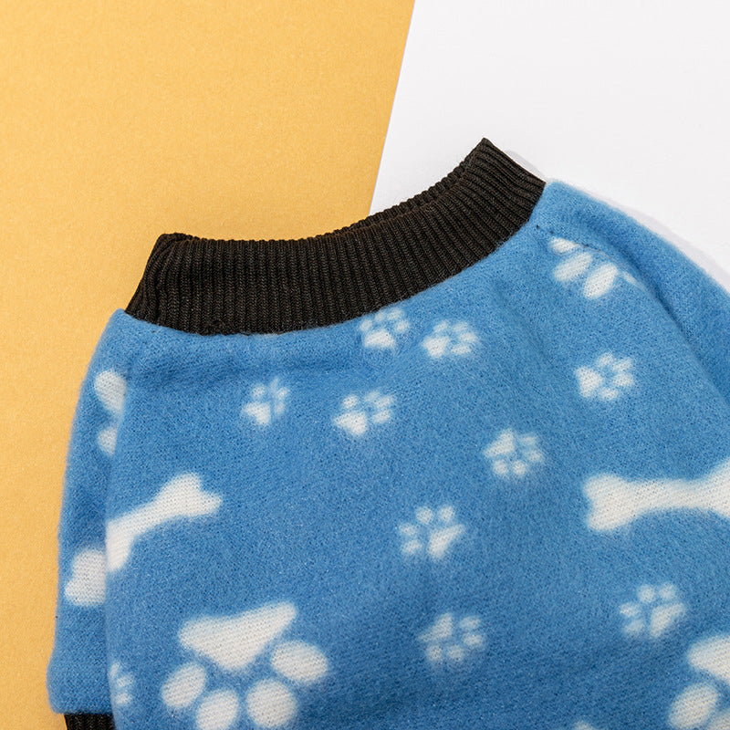 Chien AutomneHiver Shaggy Fleece Sweatshirt Vêtements pour animaux de compagnie