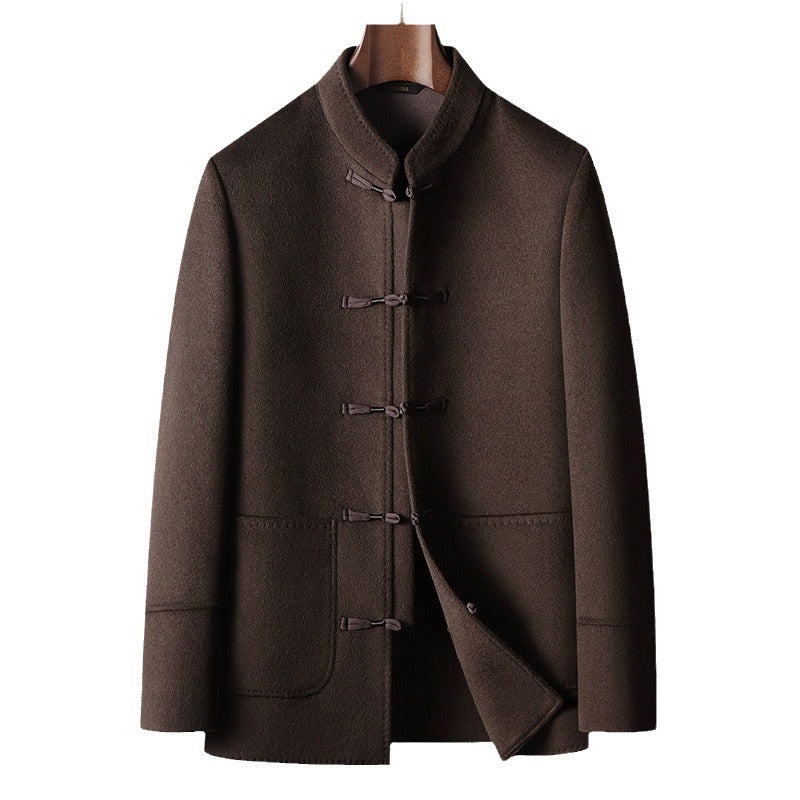 Veste chaude en laine pour hommes en manteau de laine chinois