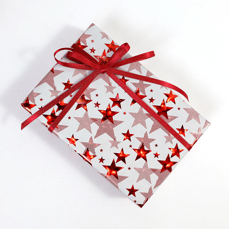 Cadeau de Noël et cadeau d'anniversaire Papier enduit d'aluminium décoratif