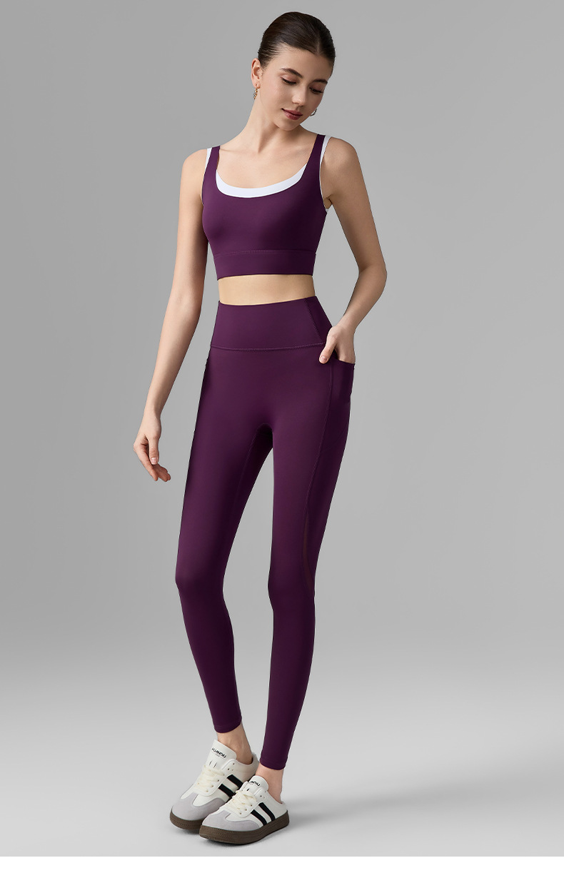 Pantalon de yoga pour femmes avec poche téléphonique