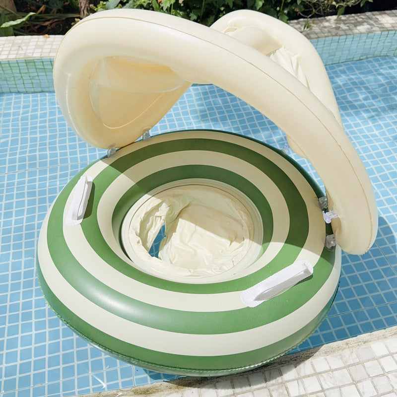 Bateau de natation Sun Shade Pedestal Anneau rayé Équipement d'eau