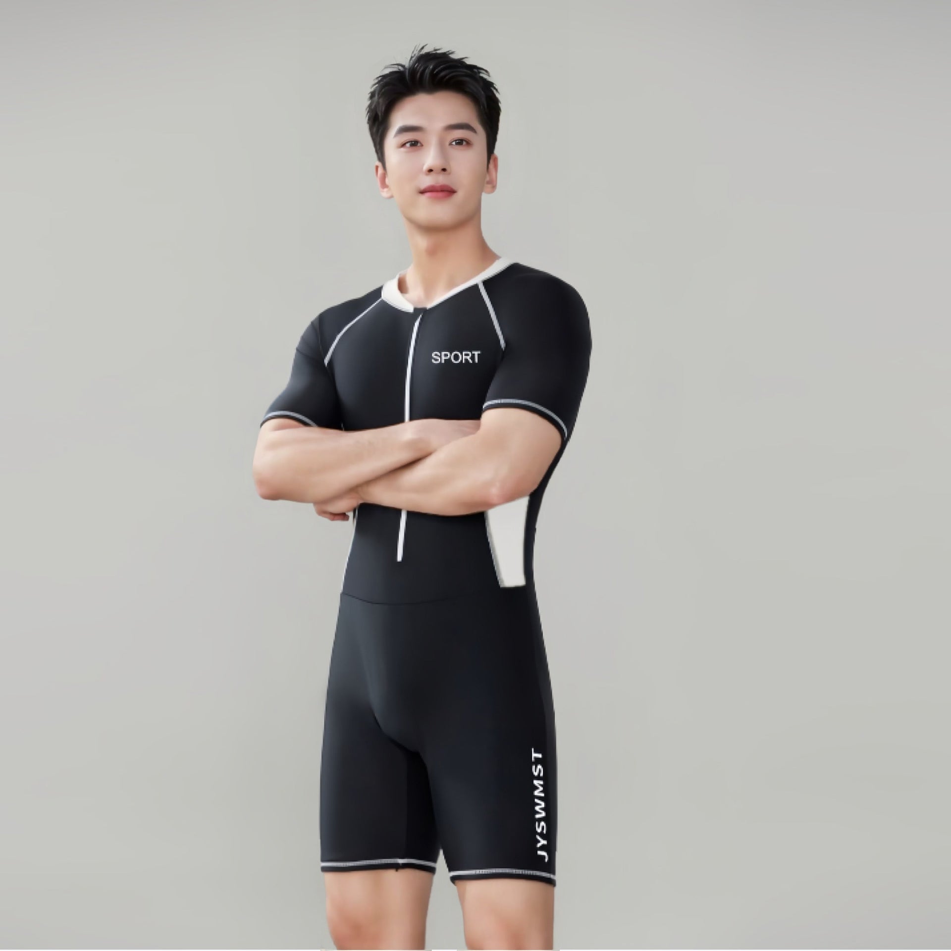 Maillot de bain de protection solaire monopiéce pour hommes