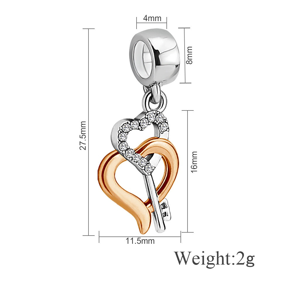 Bracelet multi brins Blush-pink de style européen et américain Couples Bracelet en cristal