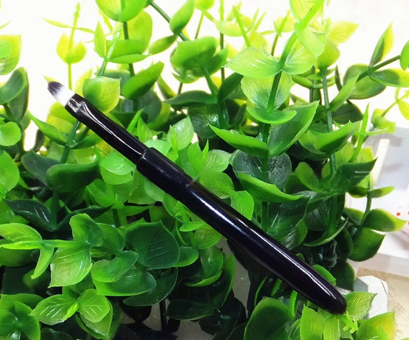Brosse portable à lèvres et eyeliner avec un bouchon
