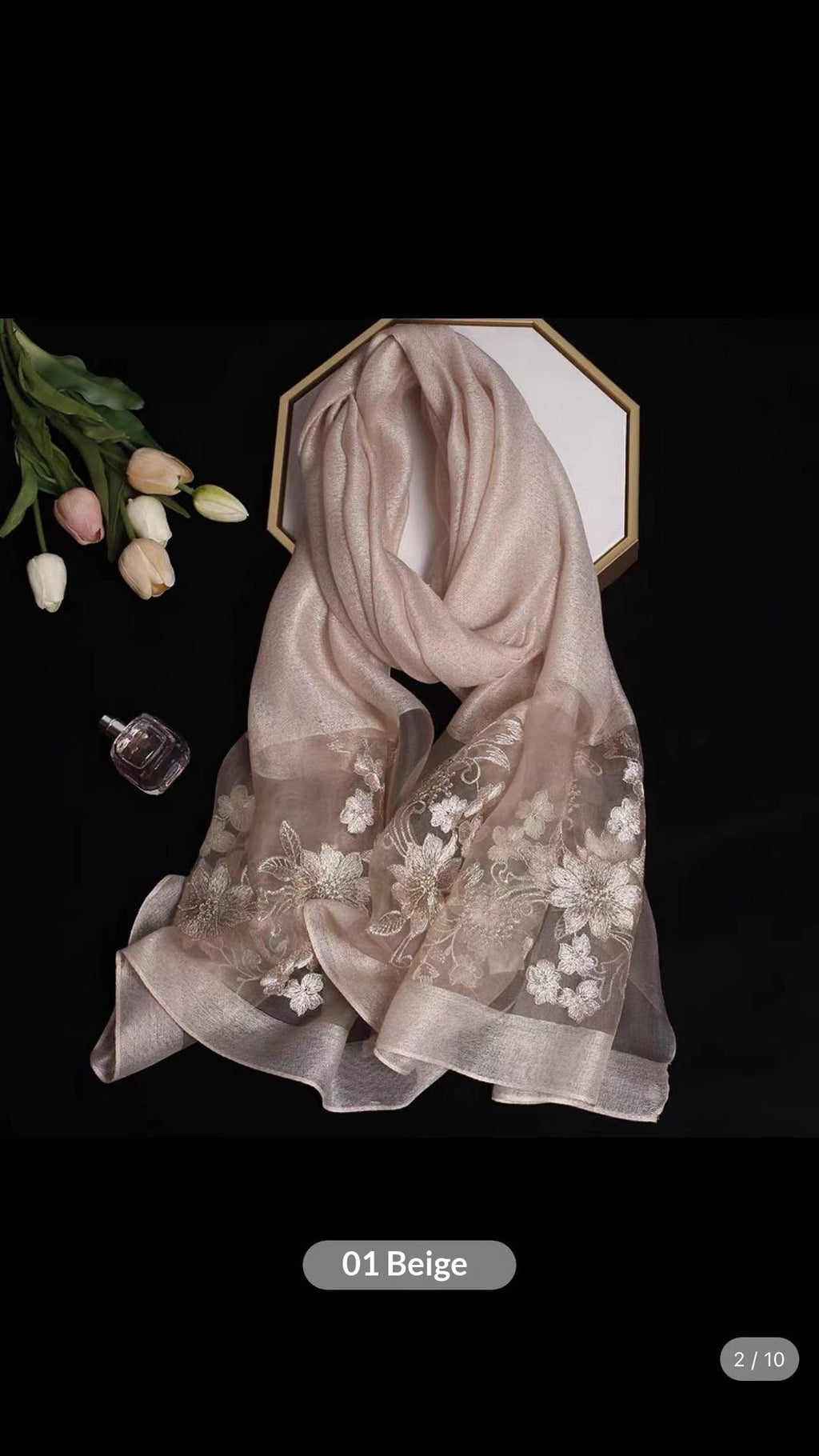 Soie et laine Cheongsam Châle longue écharpe