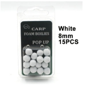 Super Grandes Perles de pêche de flottaison Carpe Pêche Foam Float Inverser Lure Blanc Amour