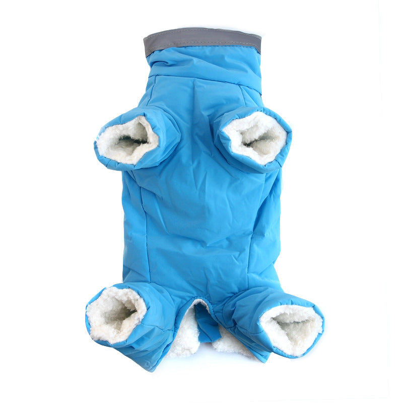 Revêtement en coton velouté en peluche manteau chaud et confortable manteau de chien réfléchissant