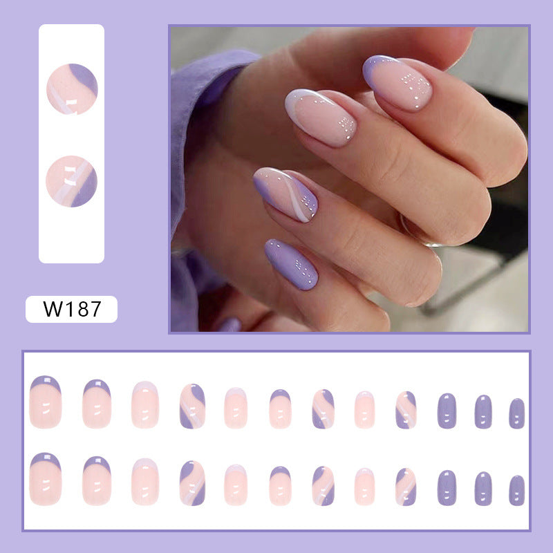 Style de commerce extérieur Fausses ongles Conseils pour porter les ongles Été Hot-seller Ballet Nail Ti