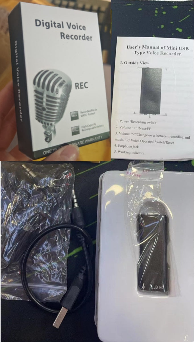 HD Enregistreur numérique Effacer le lecteur MP3