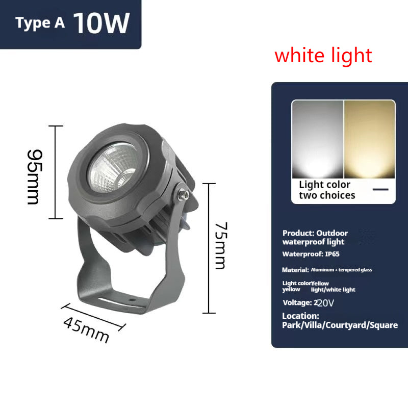 Jardin arbre paysage Spotlight LED lampe de pelouse rechargeable