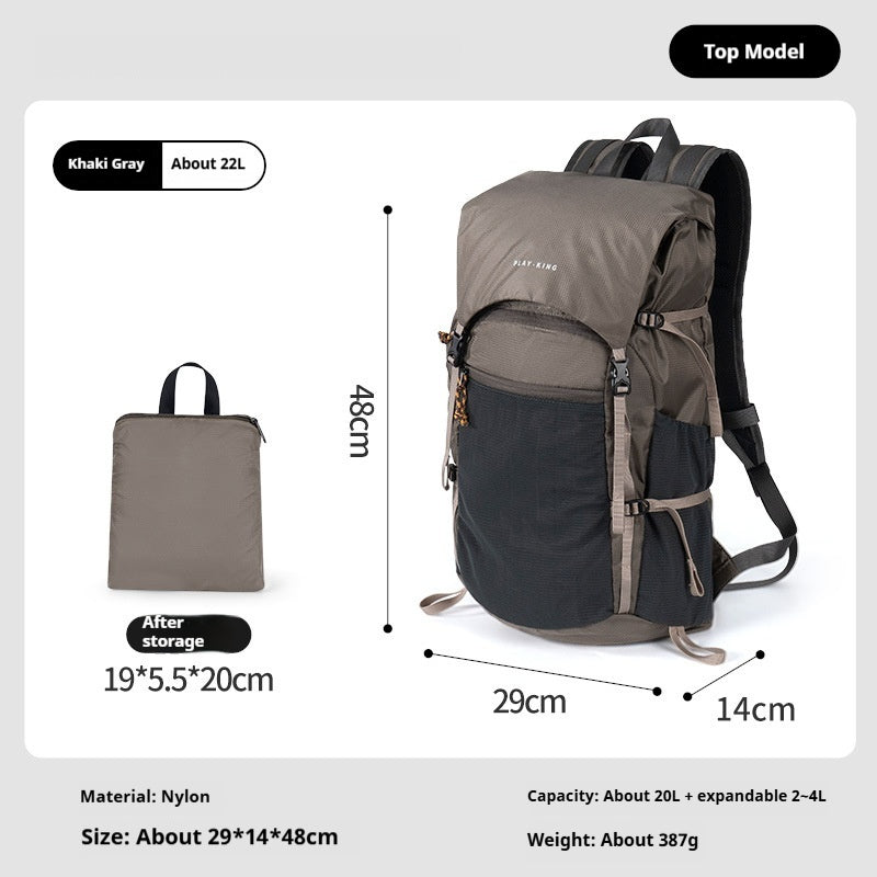 Outdoor Professional Waterproof Mountainering Backpack Flip Hiking Backpack