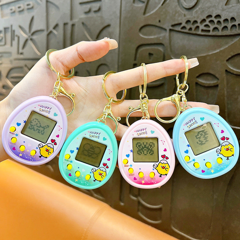 Electronic Pet Machine Mini Handheld Video Jeu Console Porte-clés Ornements