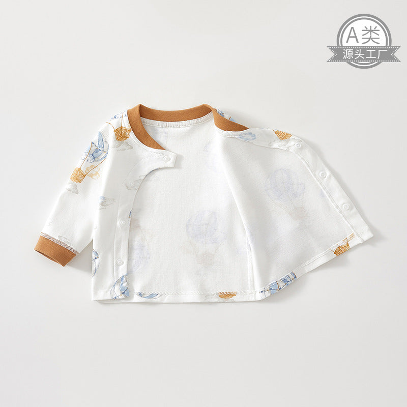 Ensemble bébé Printemps Automne Haute-Waisted Pure Cotton Classe A Set
