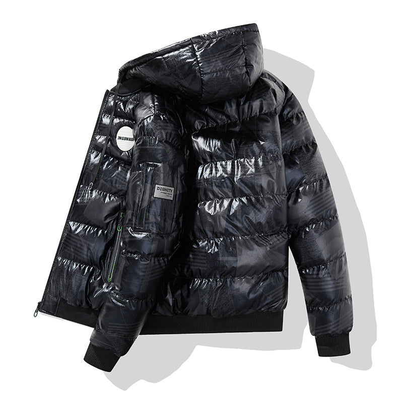 Veste à capuche rembourrée en coton pour homme Plus de taille en coton manteau pour homme
