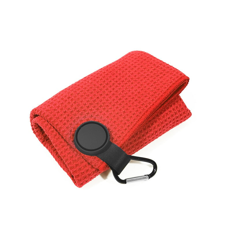 Serviette de golf magnétique ronde en microfibre