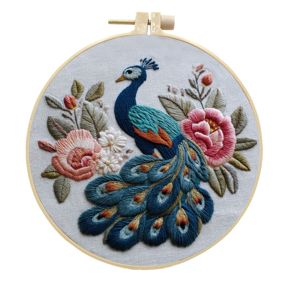 Broderie d'arrivée DIY Peacock Handmade Fabric Craft Kit
