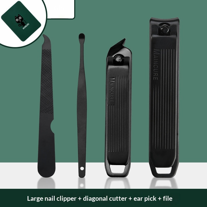 Outil à ongles inclinés anti-splash - Accessoire à pince à ongles en angle de précision pour manucure et p