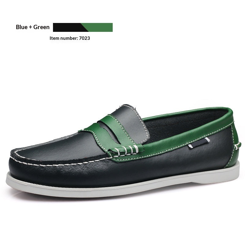 Hommes Bas-Top Fashionable Classic Chaussures Casual en cuir à la main