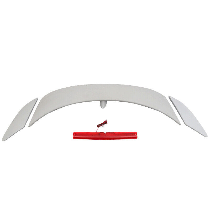 3PCS Rear Trunk Spoiler 3rd Brake Light OE Style