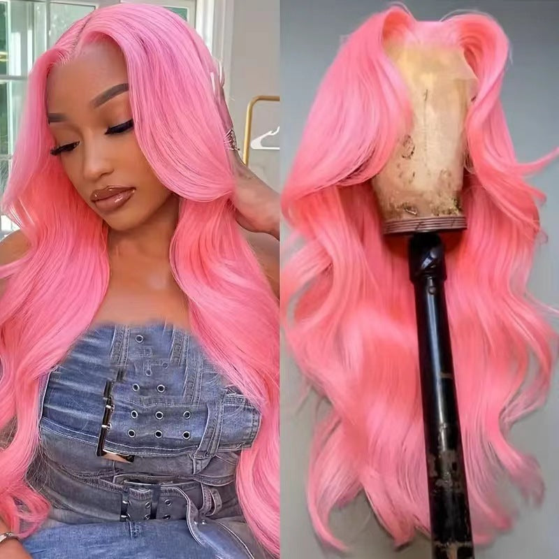 Femmes Long Curly Perruque avec une cape de dentelle