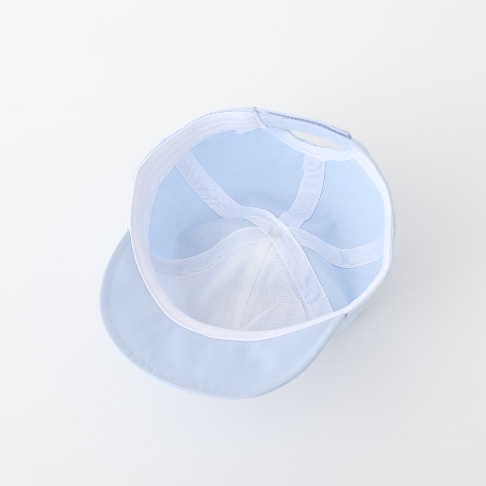 Enfants Solid-colore Trois fleurs brodées Ajustable Simple et Trendy Soft-brim Bas