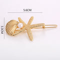 Starfish et Shell All Matching Hair Clip Grog géométrique