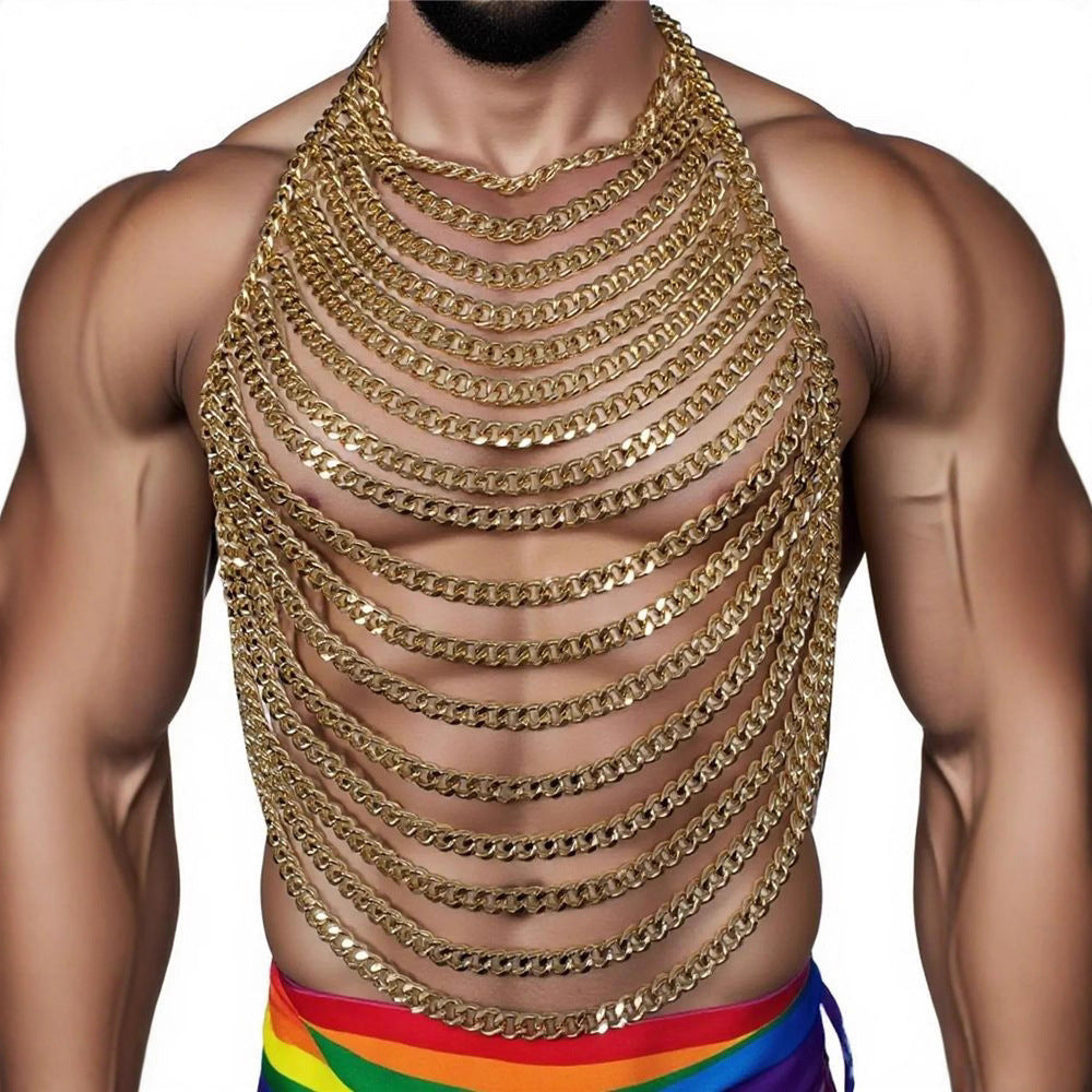 Personalized Halterneck Backless Sexy Hollow-Out Chaîne du corps
