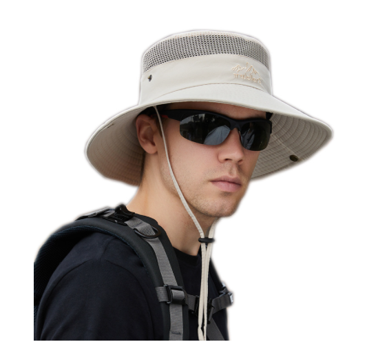 Solid Color Big Brim Sun Hat Protection de l'alpinisme extérieur