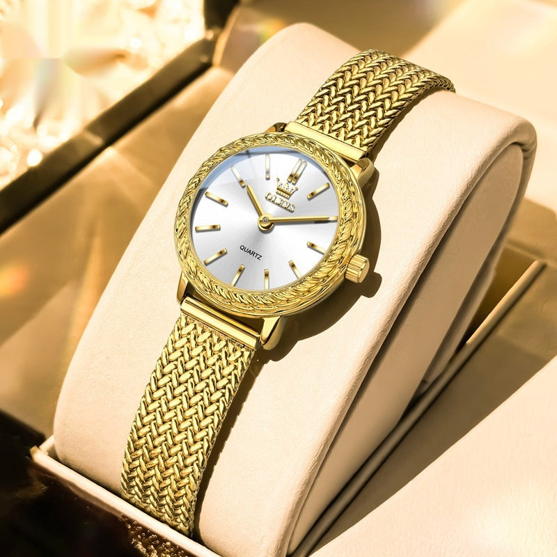 Vintage Fashion Square Quartz Montre avec Strass