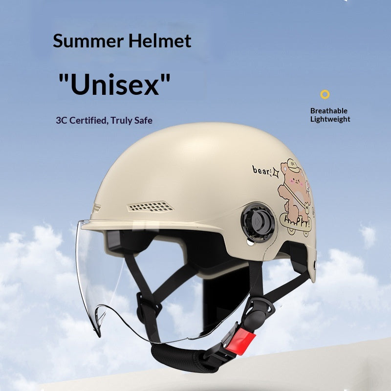 Femmes Summer Sun-Protection Half Casque