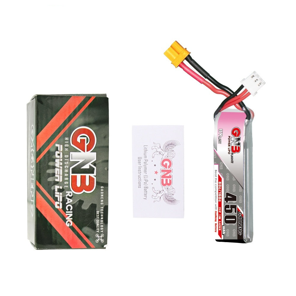 Haute énergie GNB 450mah 2s 76V HV 80C Télécommande Petit Quadcopter Polymère Lithium Batte