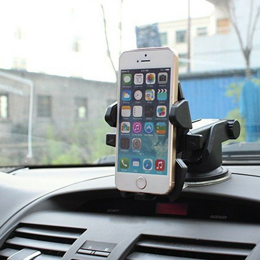Rotation dans voiture aspiration porte-téléphone Tableau de bord Windscreen Universal Mount