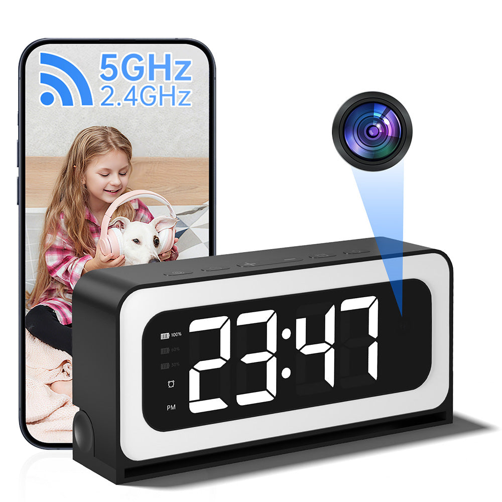 3MP noir couleur sans fil Wifi réveil caméra enregistrement vidéo
