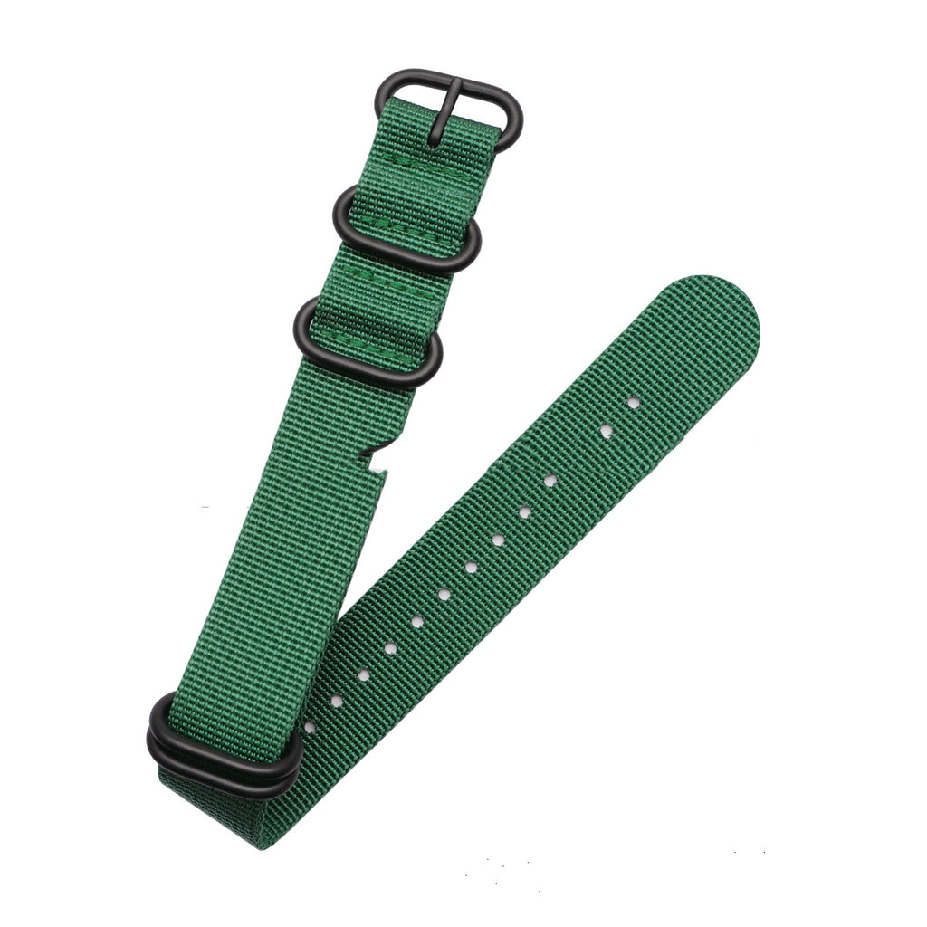 Convient pour le bracelet de montre en nylon de couleur solide