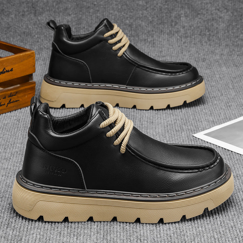 Chaussures de skate polyvalentes de printemps pour hommes mi-haut occasionnel