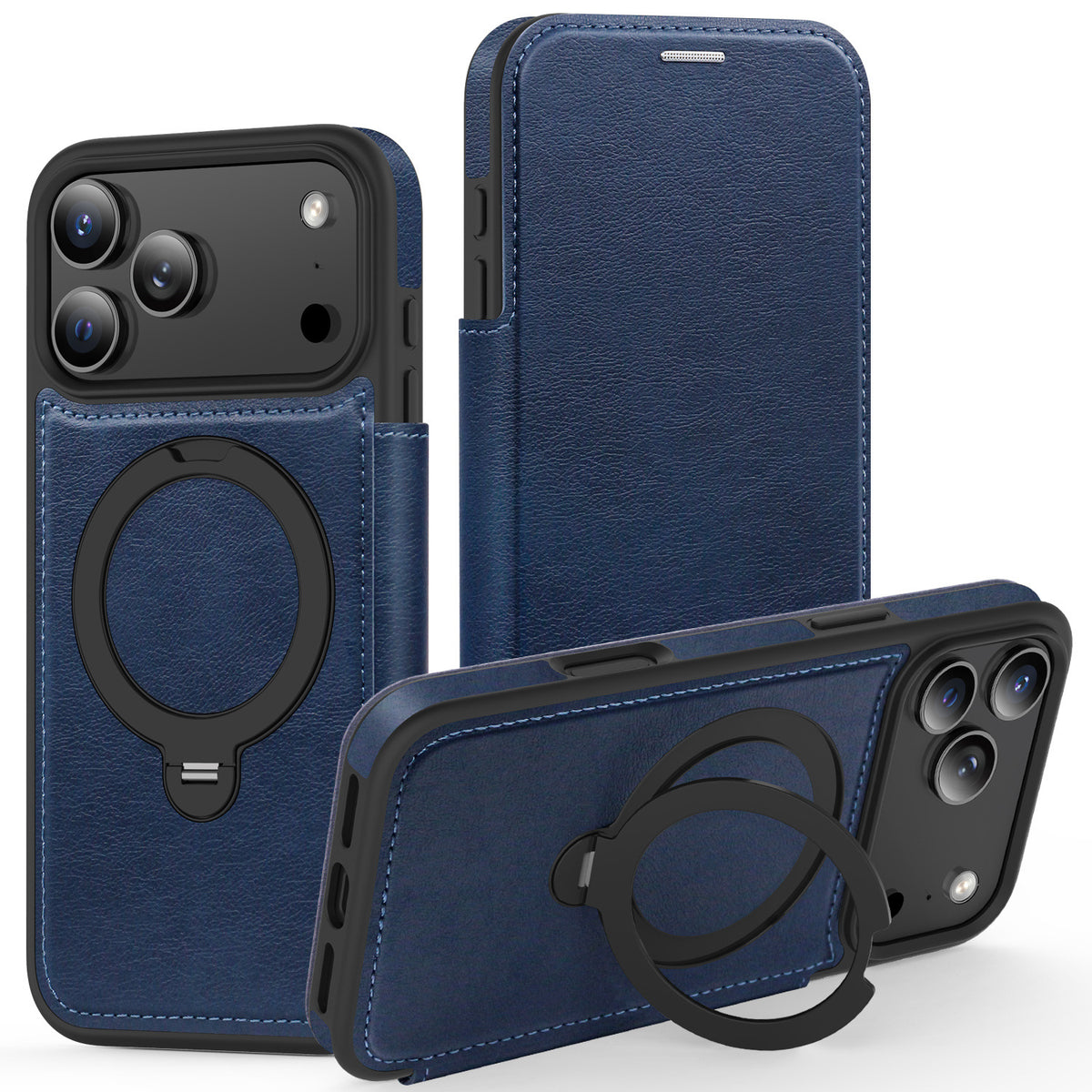 Magnetic Bracket Protection Mobile Phone Shell Flip Leather Case
