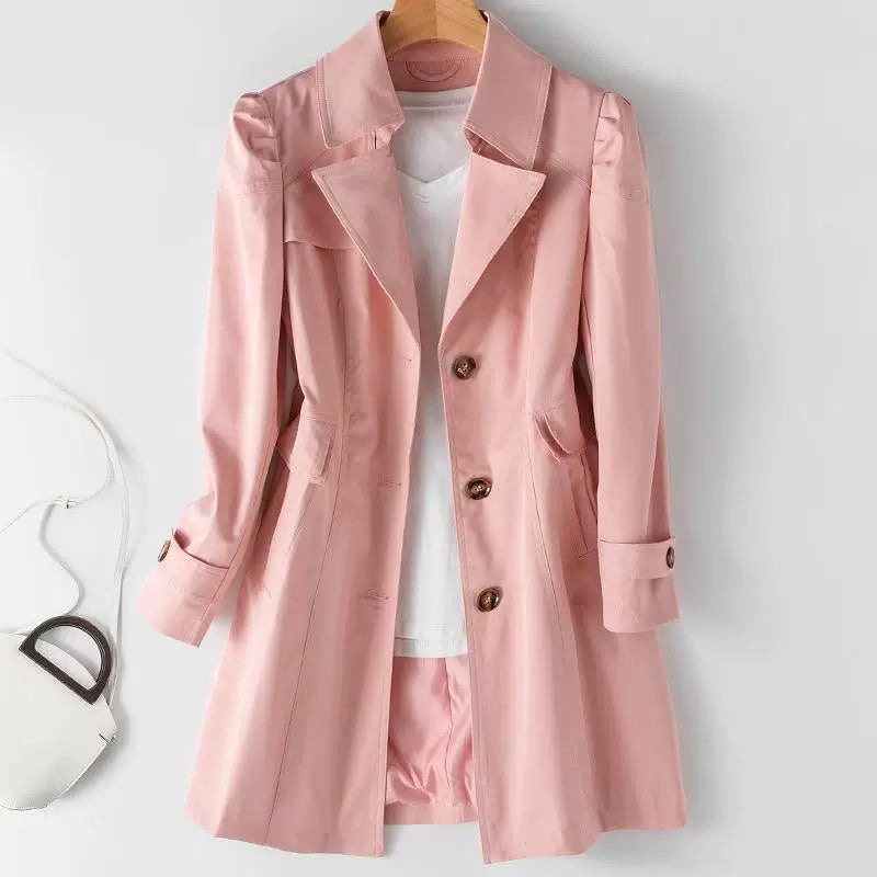 Veste européenne et américaine Slim Fit Mid Longueur brise-vent