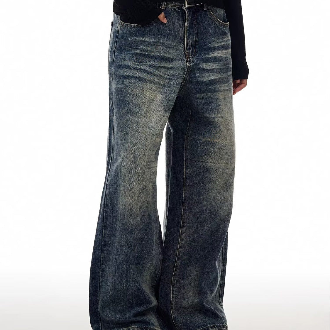 Jeans à jambe droite d'automne