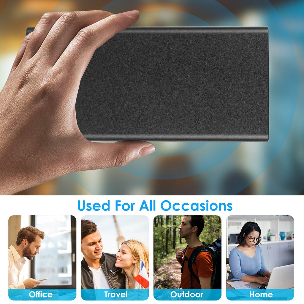 1Pc 20000mAh Power Bank Chargeur de batterie externe portable avec double sortie USB