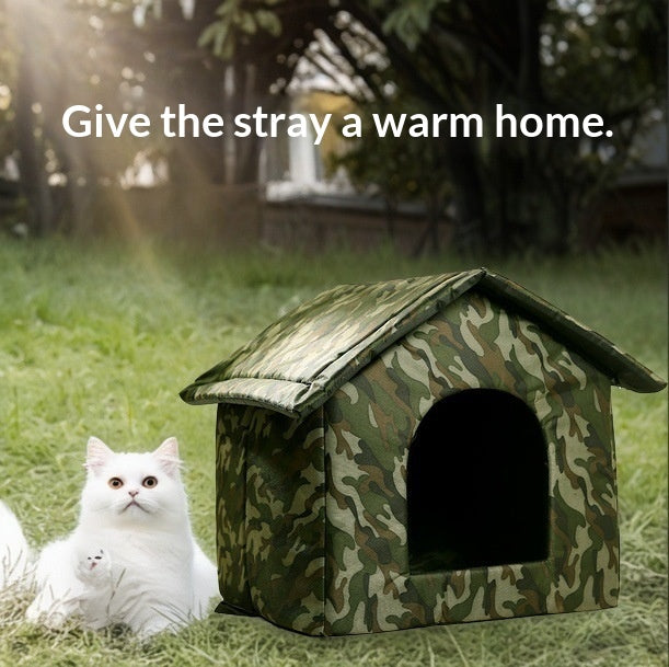 En extérieur étanche tout-saison fermé hiver chaud abri chat