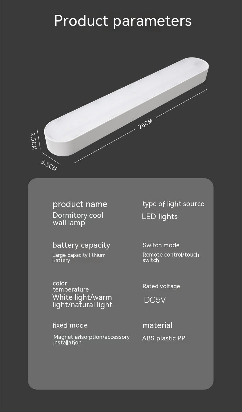 Lampe de bureau rechargeable de protection des yeux en plastique
